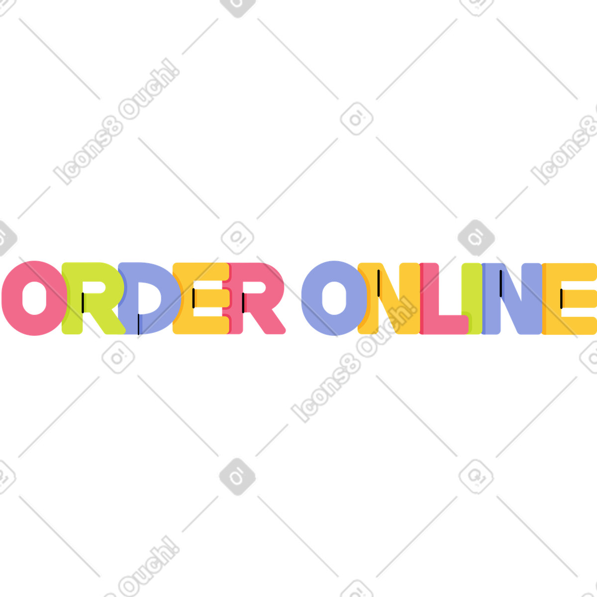 Ordine di lettere online illustrazione in stile Juicy scarica in PNG, SVG
