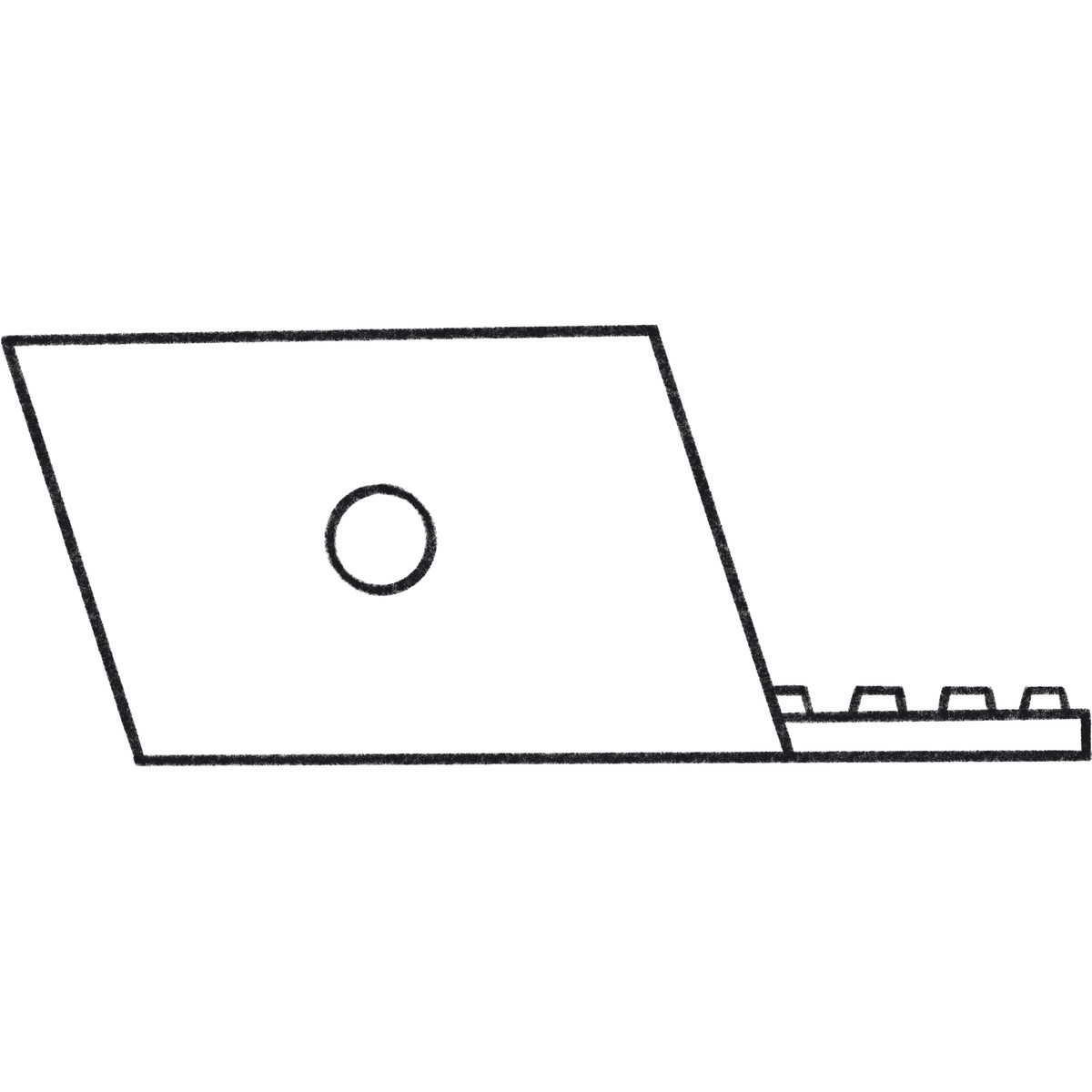 Ilustração de Back view of laptop em no estilo Bonbon Line para baixar em PNG, SVG