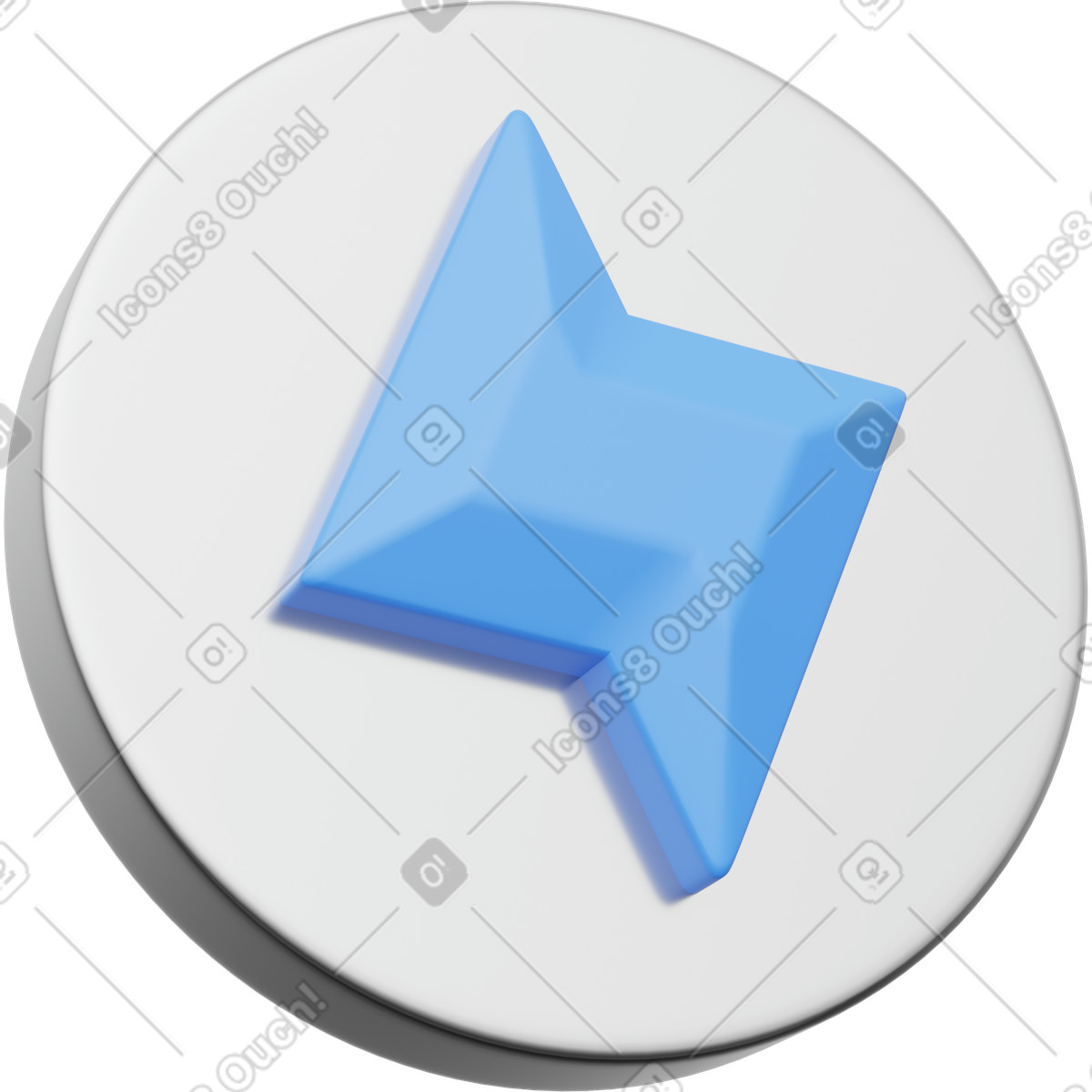 Иллюстрация Speed performance lightning icon badge в стиле 3D Playful — скачать в форматах PNG, SVG