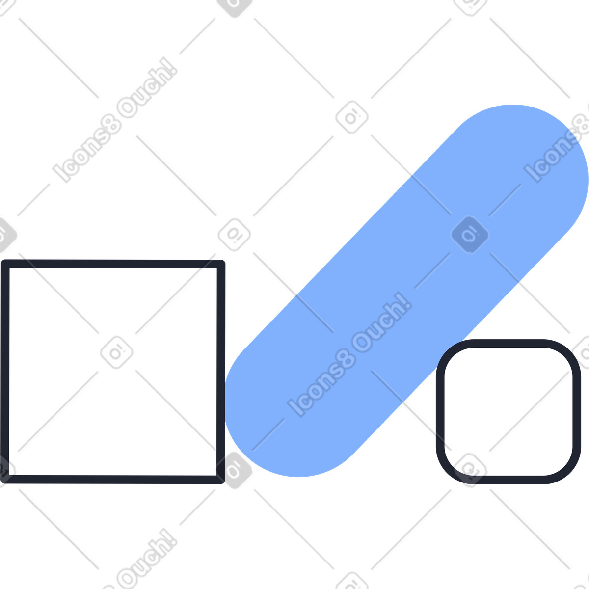 Decorative pieces illustration in Pablita style download in PNG, SVG
