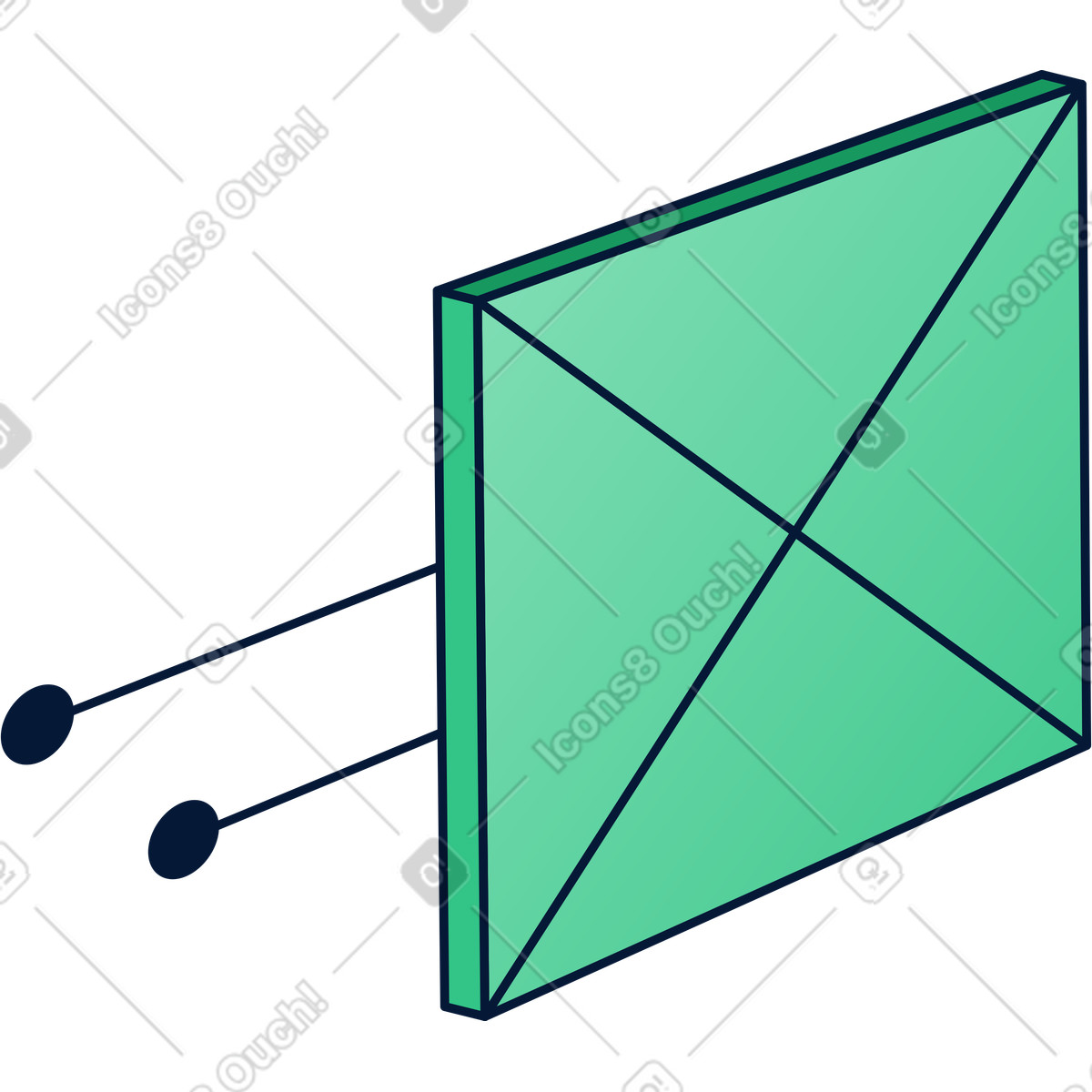 Block with circuits illustration in Neat style download in PNG, SVG