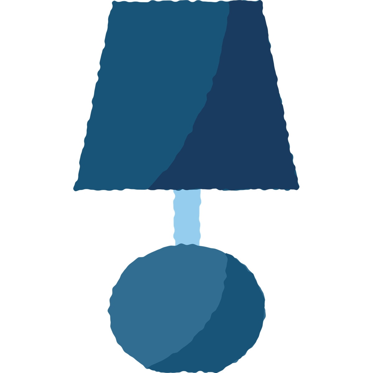 Lamp illustration in Cherry style download in PNG, SVG
