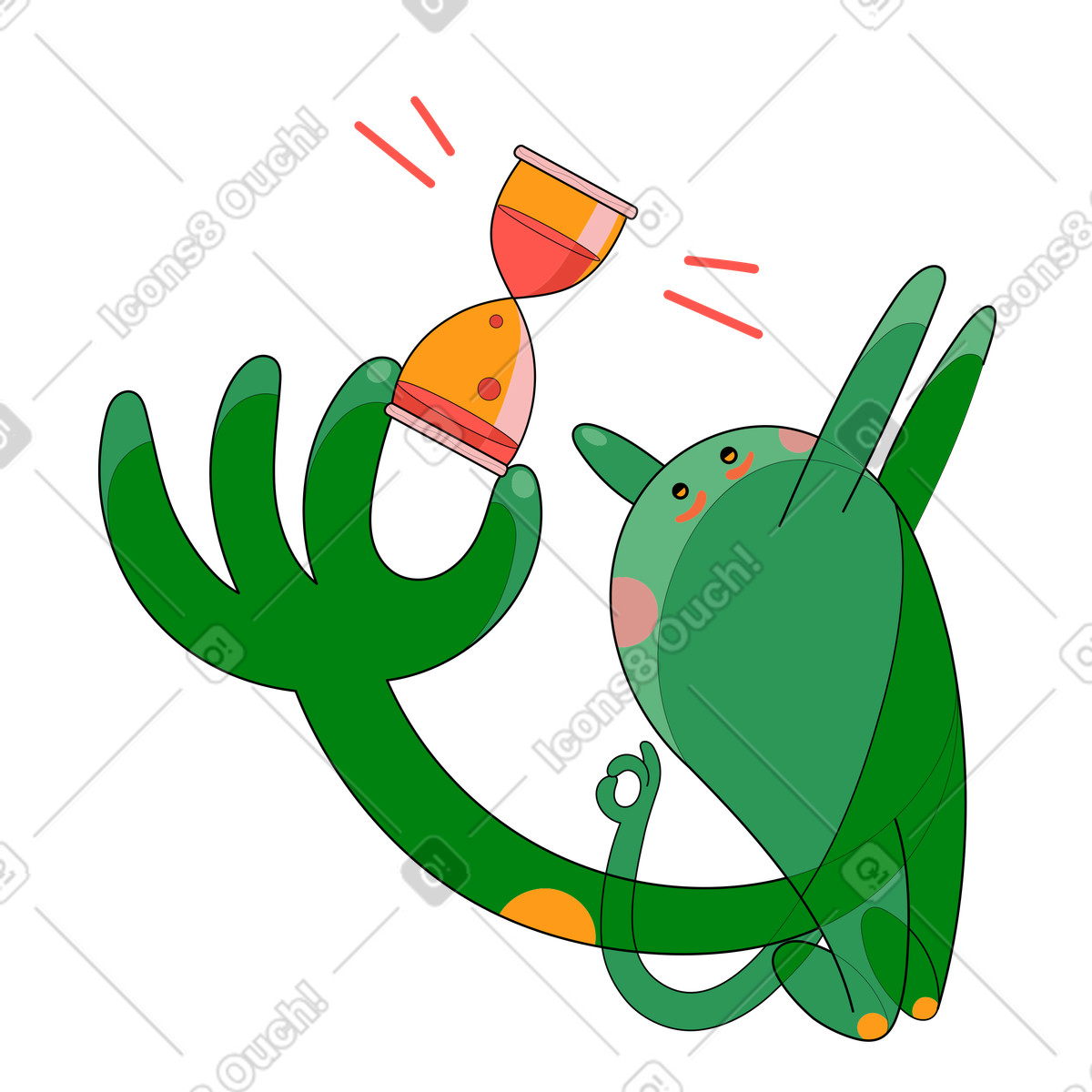 Waiting illustration in PNG, SVG
