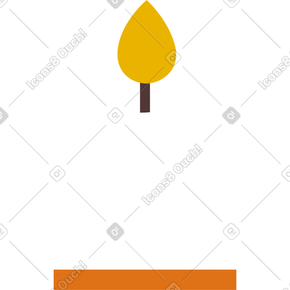 Illustration Bougie dans le style Woof à télécharger aux formats PNG, SVG
