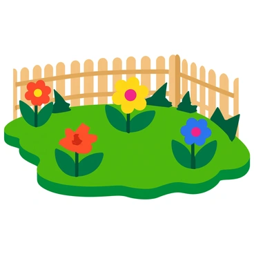 A traditional garden where flowers are altered into geometric shapes