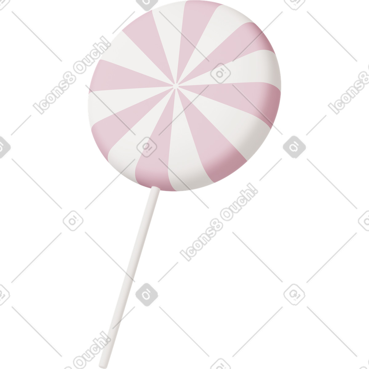 Ilustração de Pink candy em no estilo 3D Casual life para baixar em PNG, SVG