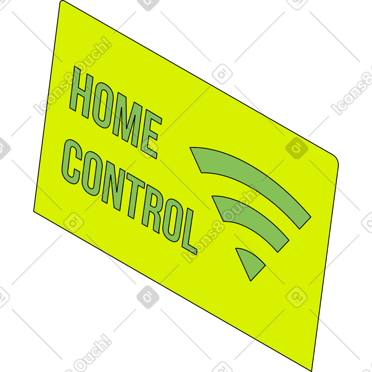 Wifi home control illustration in Isometric style download in PNG, SVG