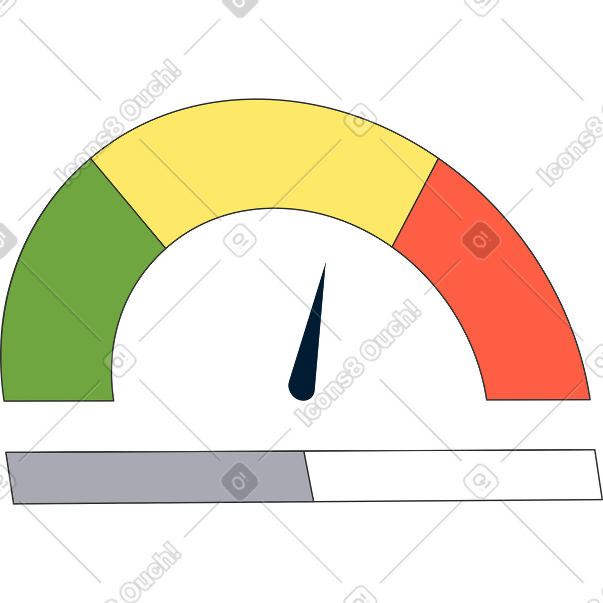 Risk calculation panel illustration in Kit style download in PNG, SVG