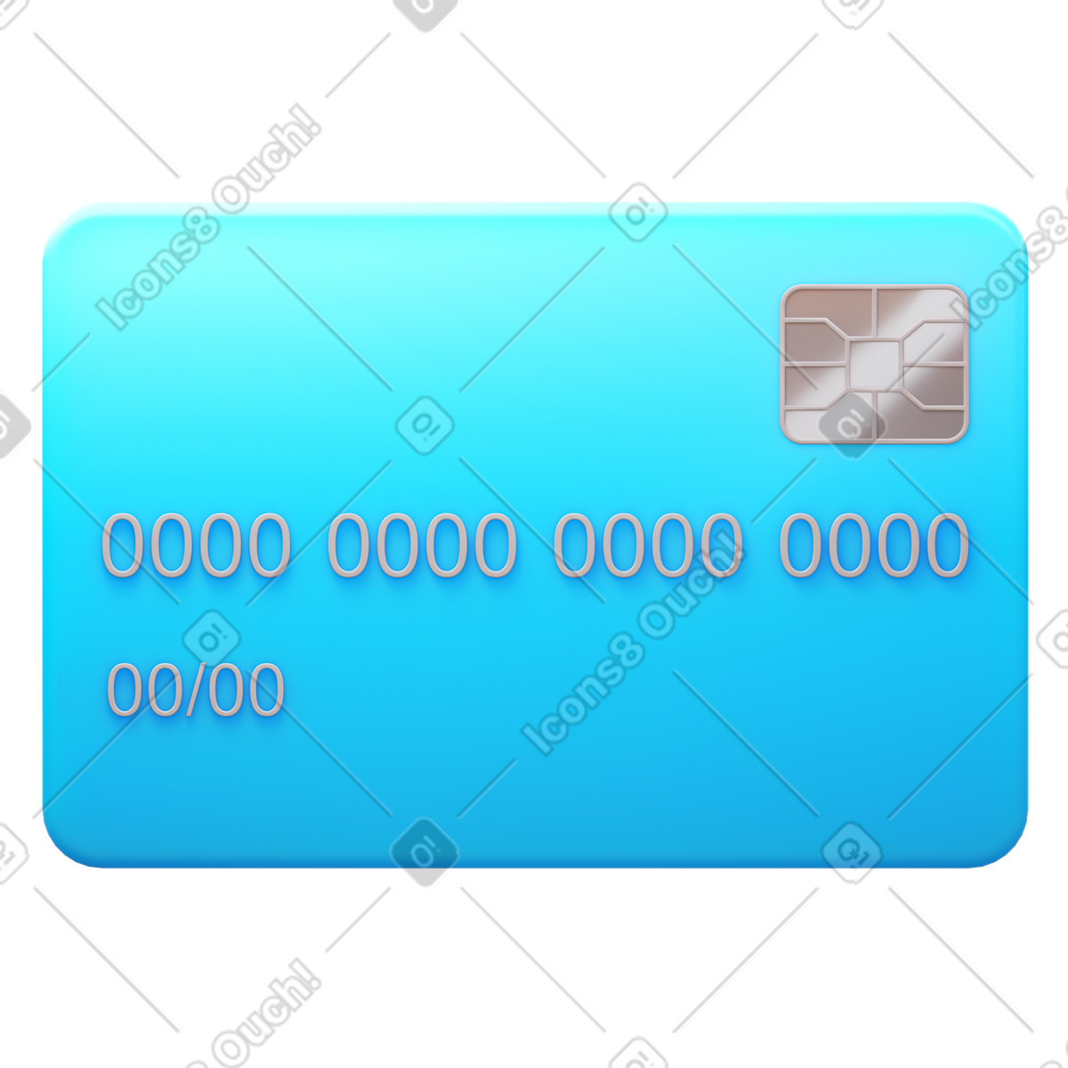 3D Fluency スタイルの デビットカード のイラストをPNG、SVG形式でダウンロード