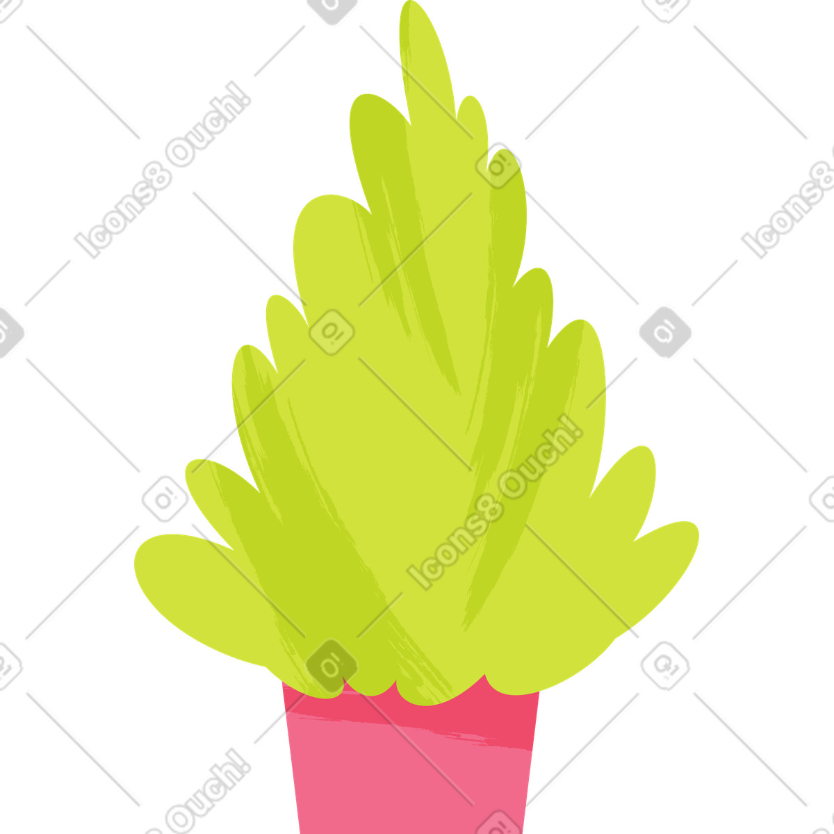 Ilustração de Árvore natal em no estilo Juicy para baixar em PNG, SVG