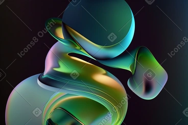 Fond métallique liquide coloré PNG, SVG