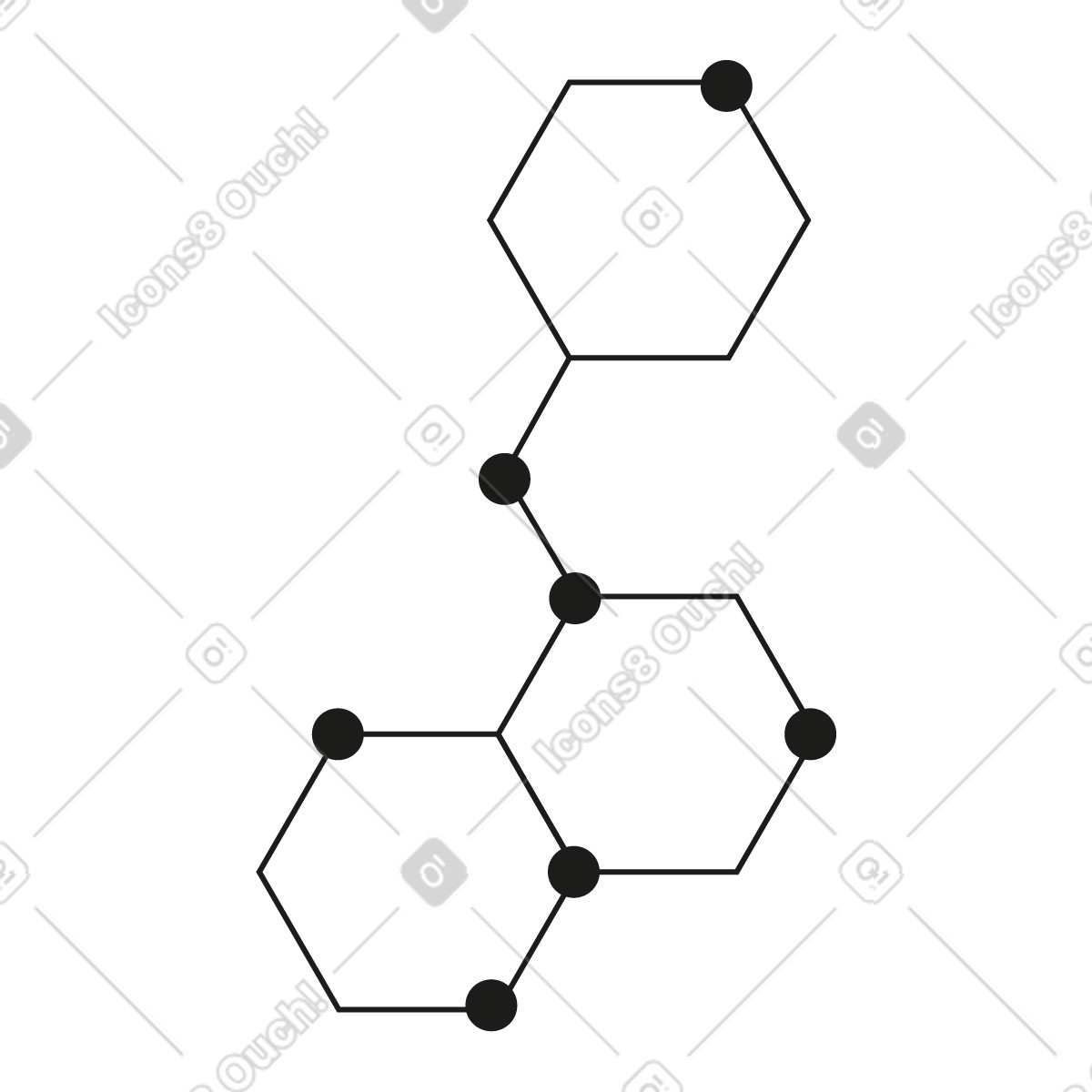 Ilustração de Fórmula molecular em no estilo Print para baixar em PNG, SVG