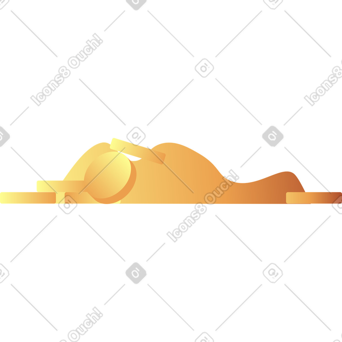 Golden treasures illustration in Halloween Party style download in PNG, SVG