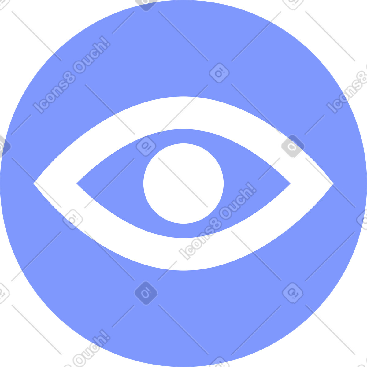 Vision sign in circle illustration System style download PNG, SVG