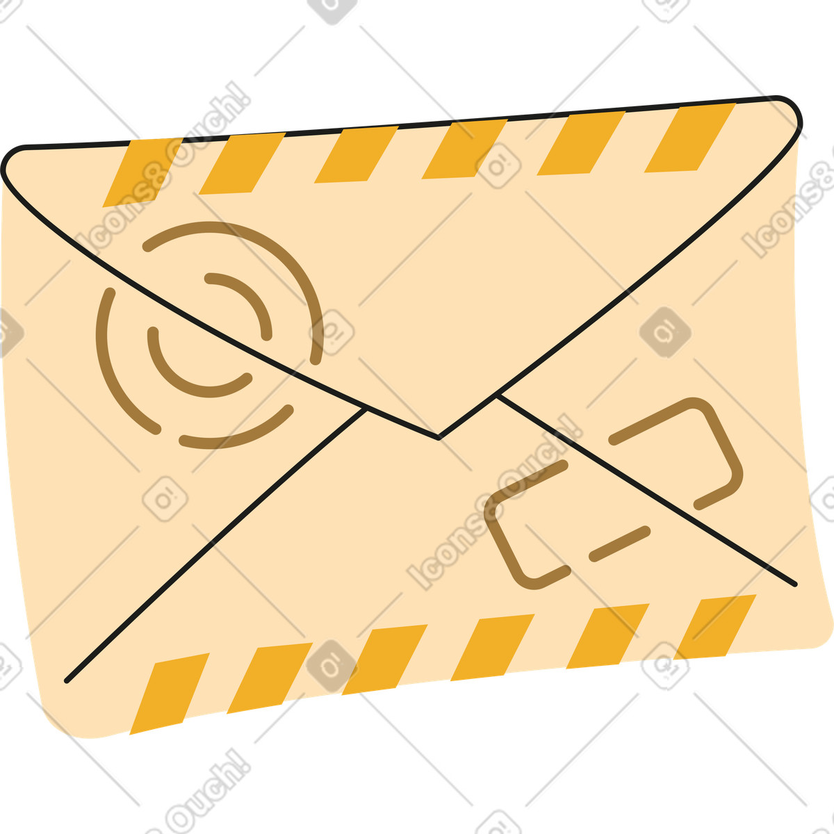 Ilustración Letra en estilo Rubber a descargar en PNG y SVG