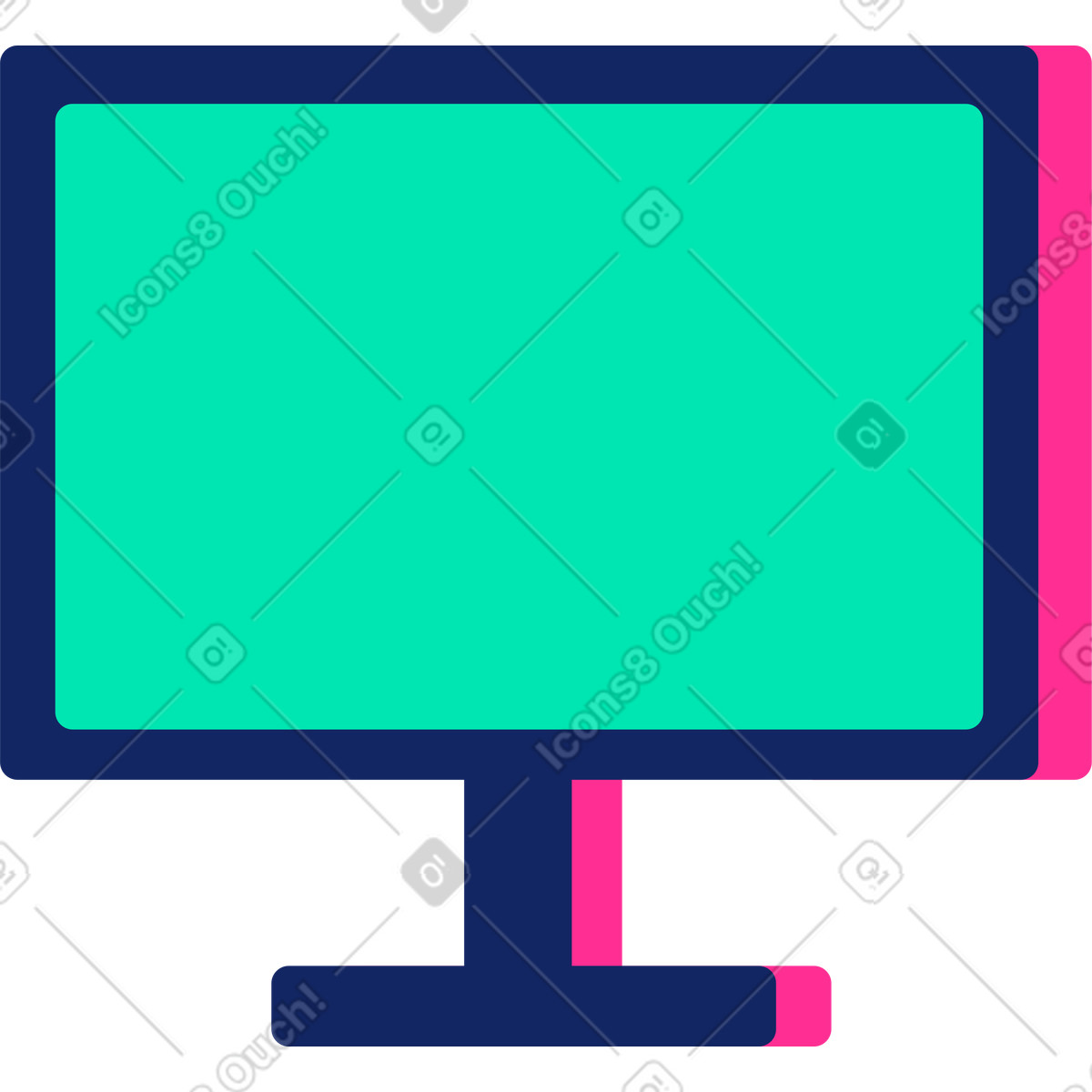 下载 Cyborg 风格的 电视 插画，支持 PNG、SVG 格式