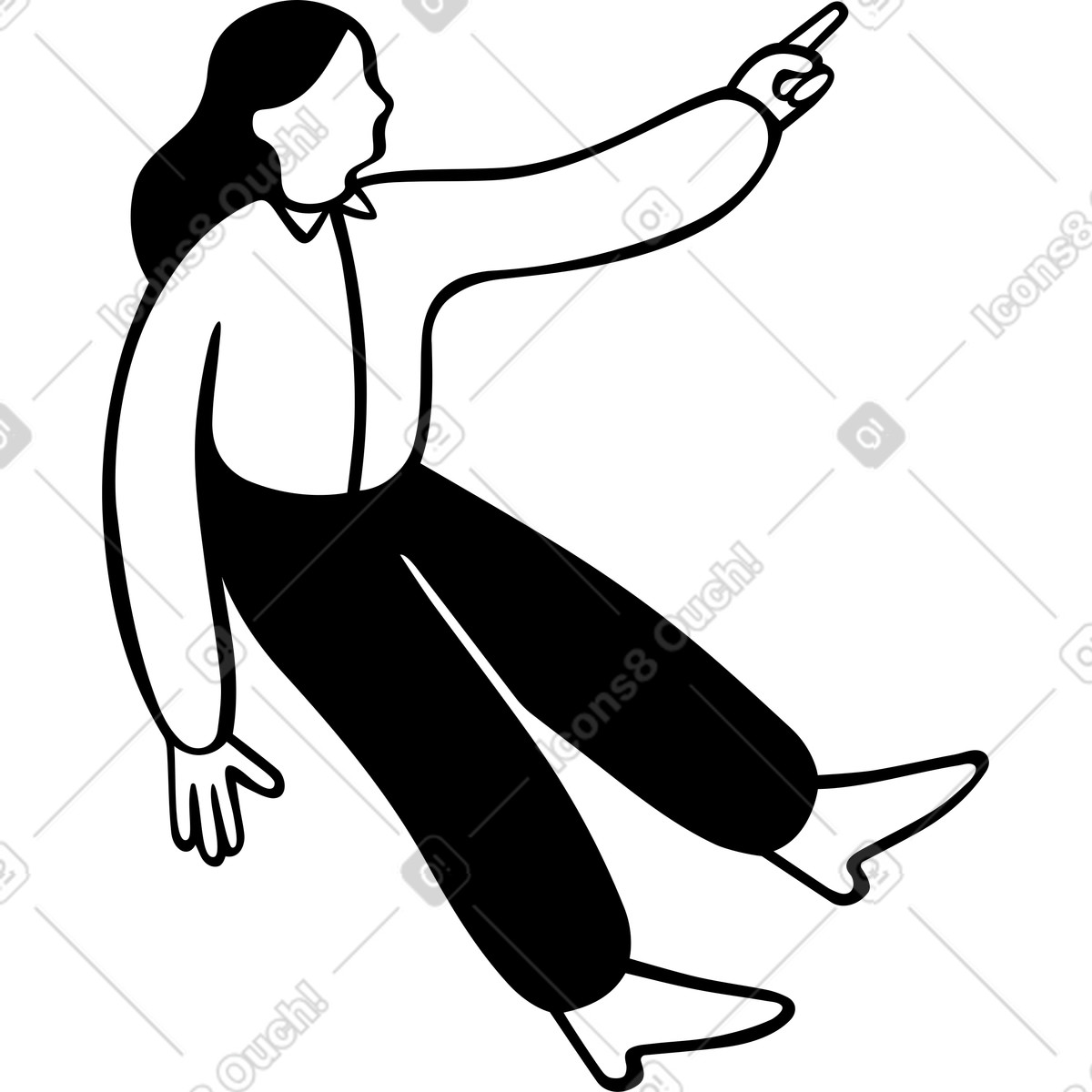 下载 Journal 风格的 女人 插画，支持 PNG、SVG 格式