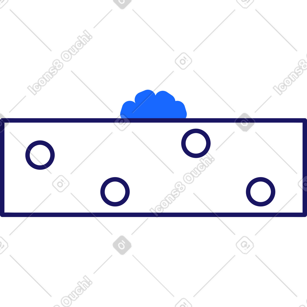 下载 Matey 风格的 带弓的礼盒 插画，支持 PNG、SVG 格式