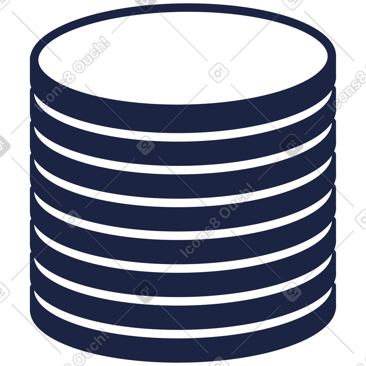 Moneta illustrazione in stile Urban Line scarica in PNG, SVG