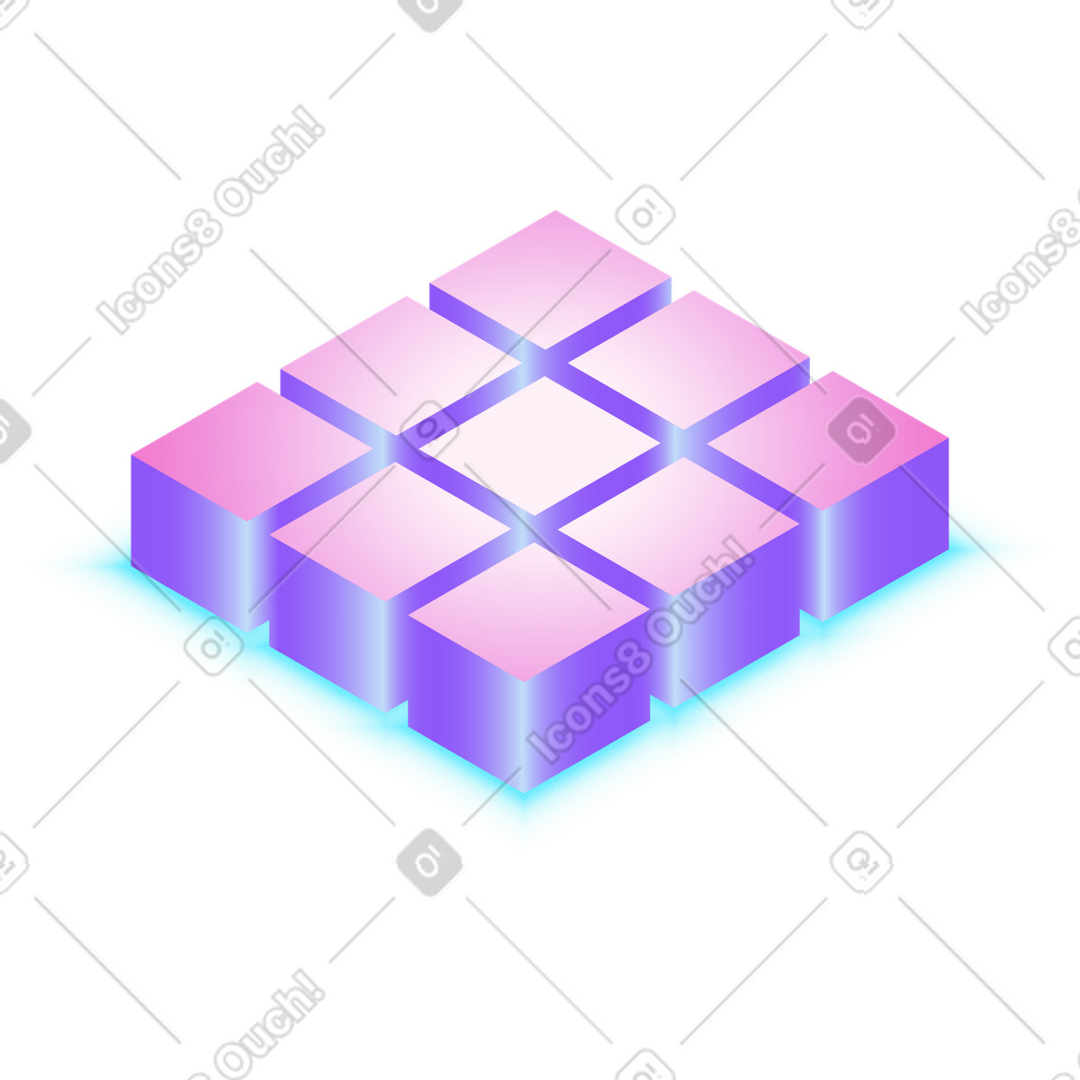 Ilustración Transmisor de chip brillante en estilo Isotech a descargar en PNG y SVG