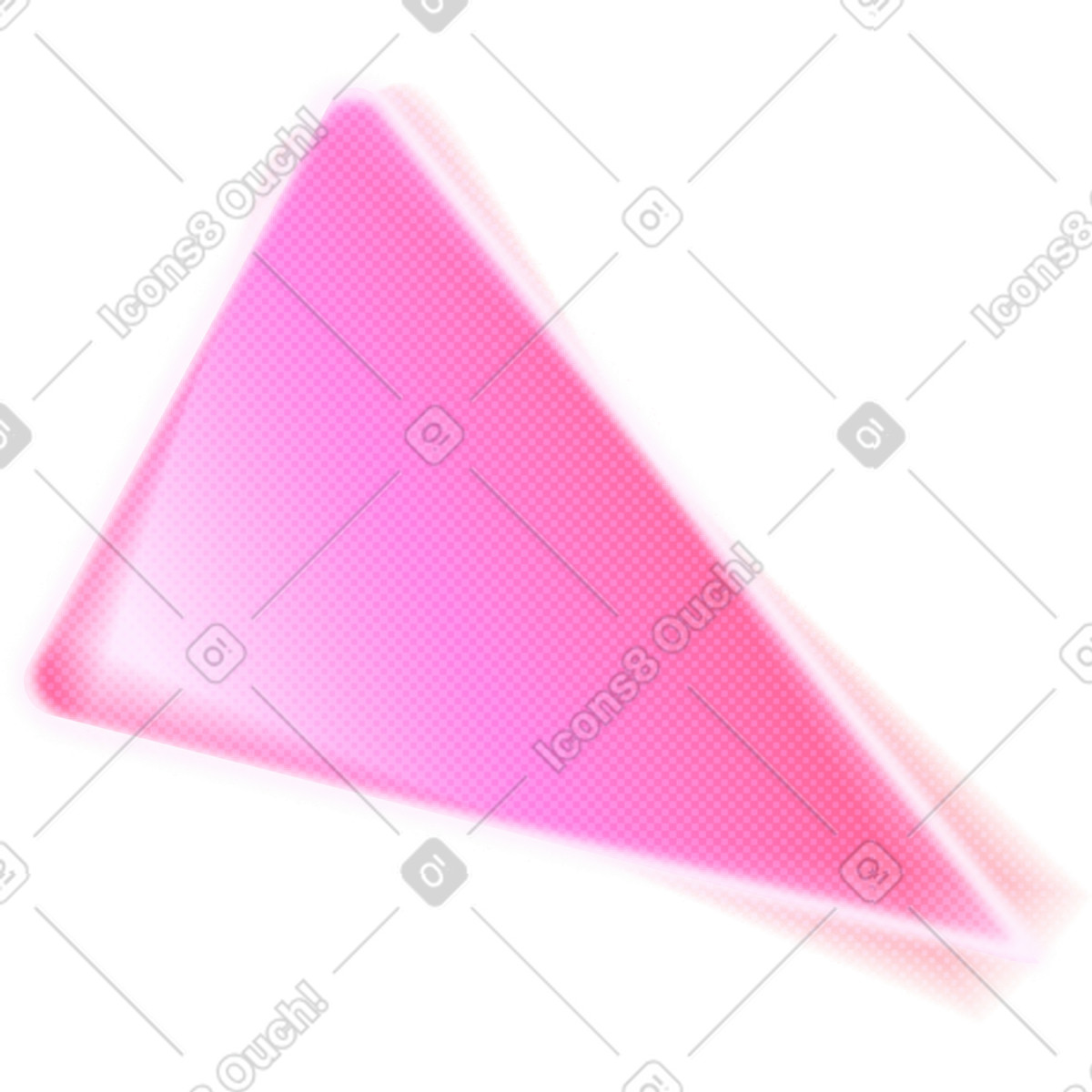 Ilustração de Triângulo difuso com textura meio-tom em no estilo Burst para baixar em PNG, SVG
