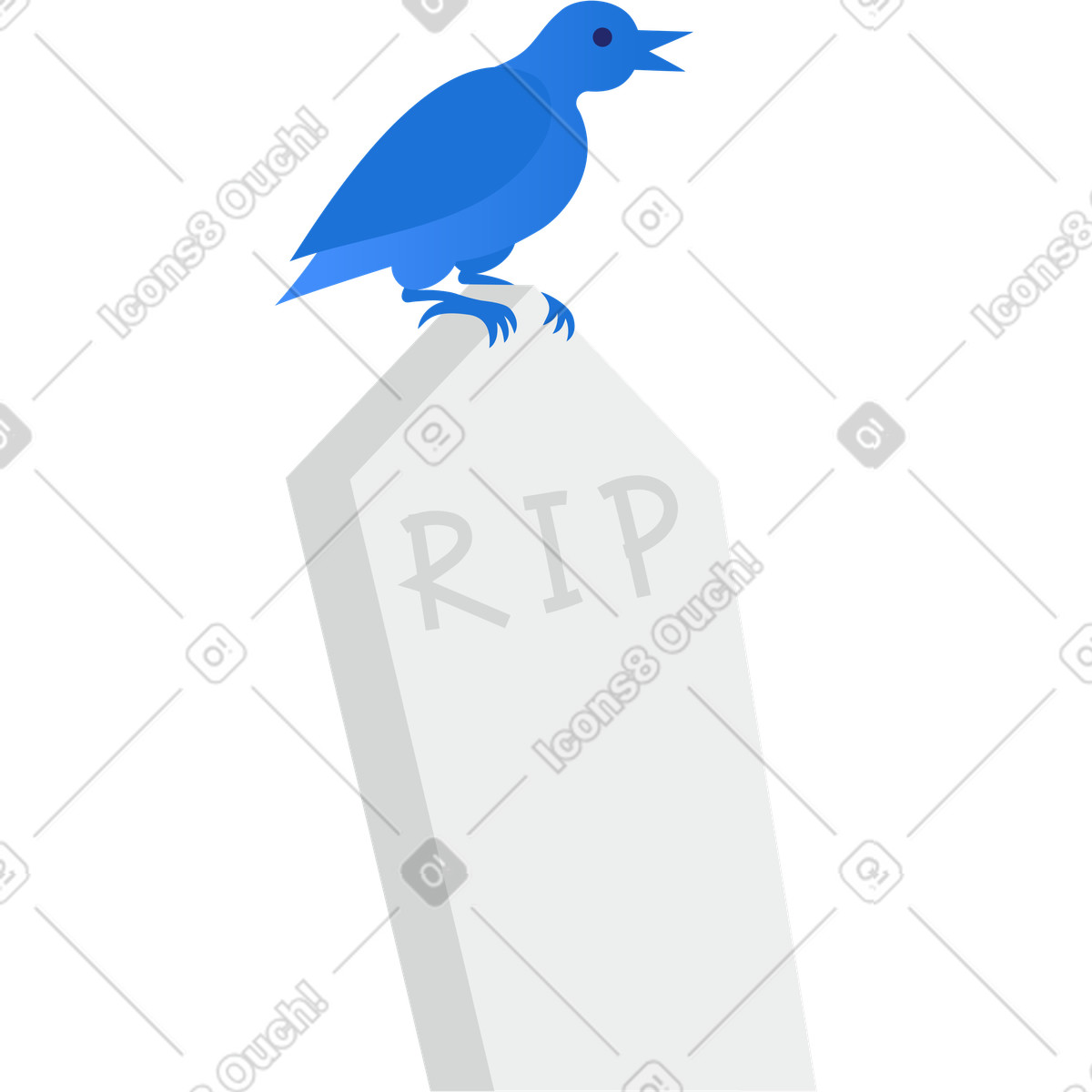 Illustration Déchirure de tombe dans le style Clip à télécharger aux formats PNG, SVG
