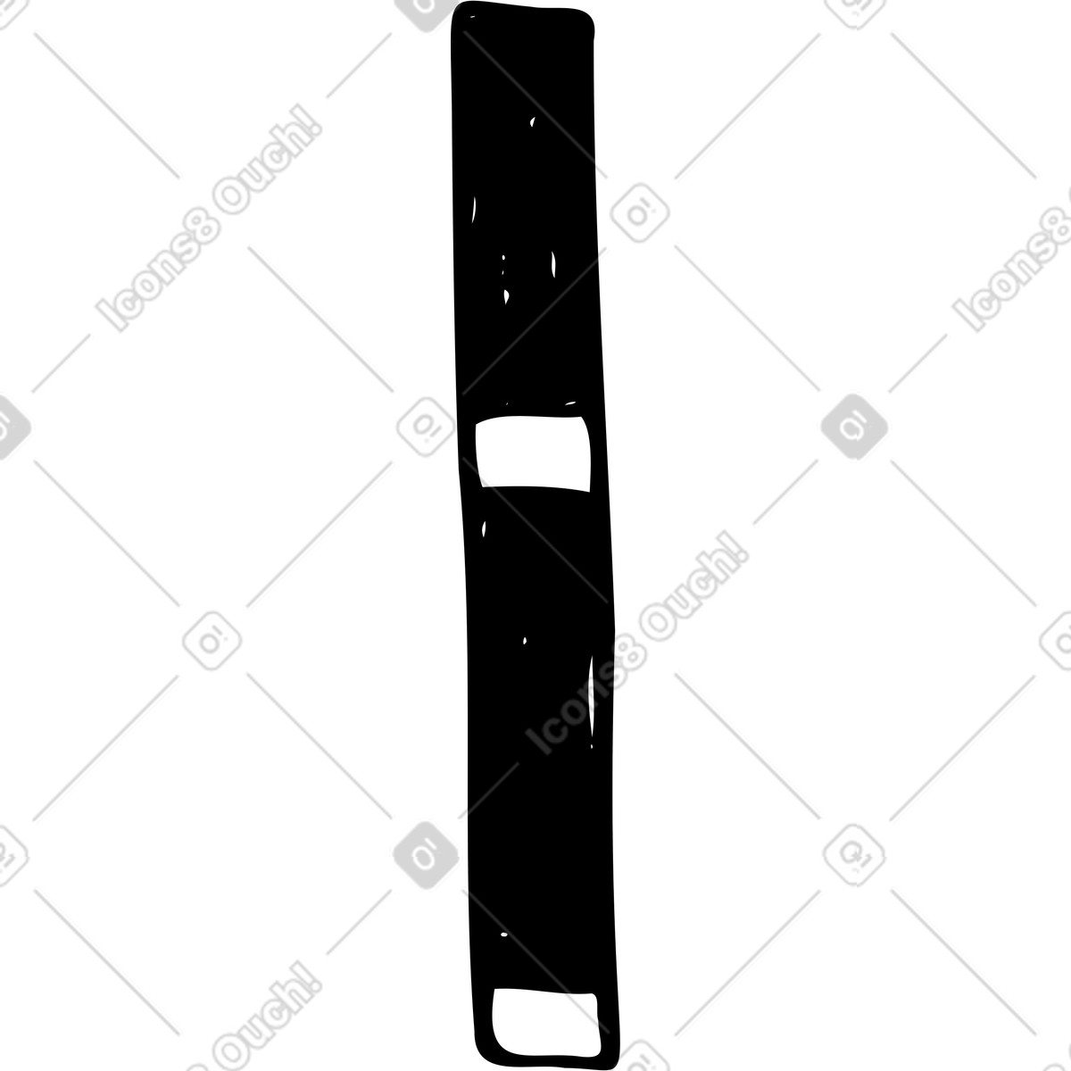 Wimperntusche-Illustration im Marks-Stil als Download in PNG, SVG