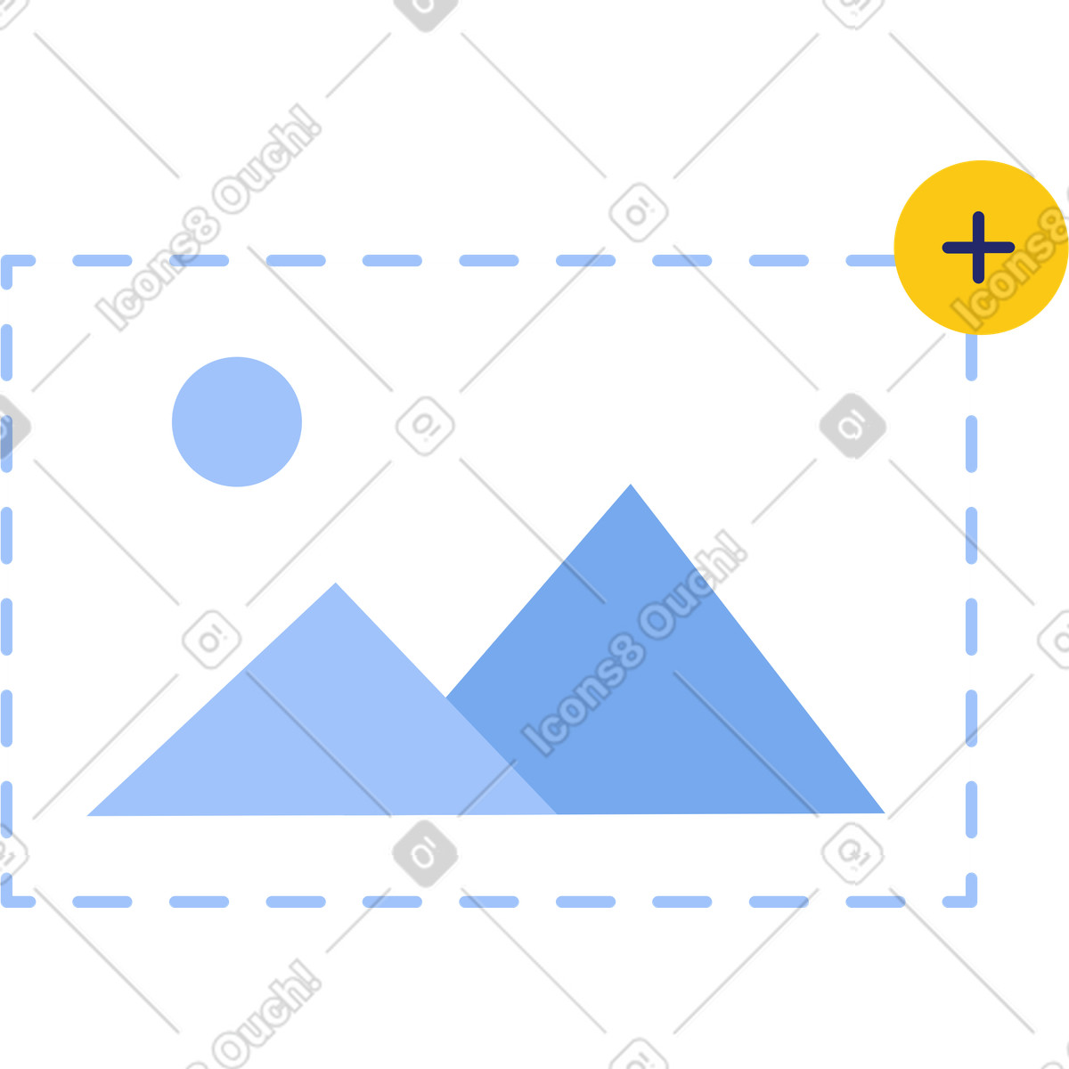 Illustration Ajouter une image dans le style Clip à télécharger aux formats PNG, SVG
