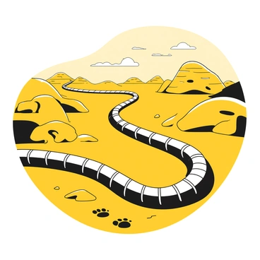 An extensive oil pipeline stretching across a dry, sandy desert