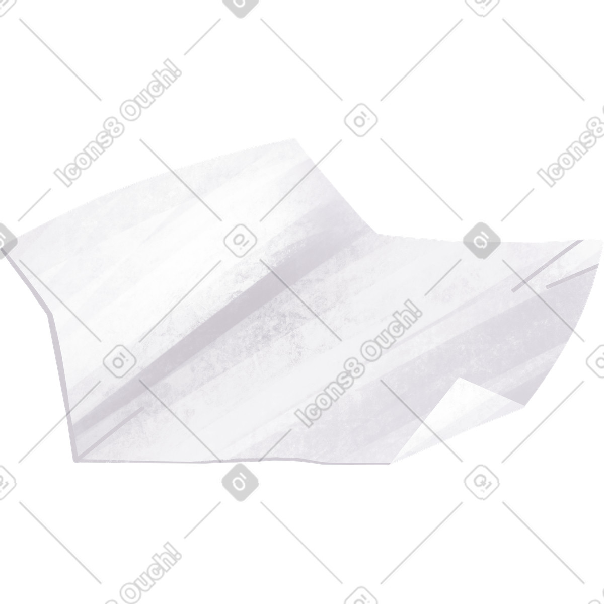 Ilustración White crumpled paper en estilo Bonbon a descargar en PNG y SVG