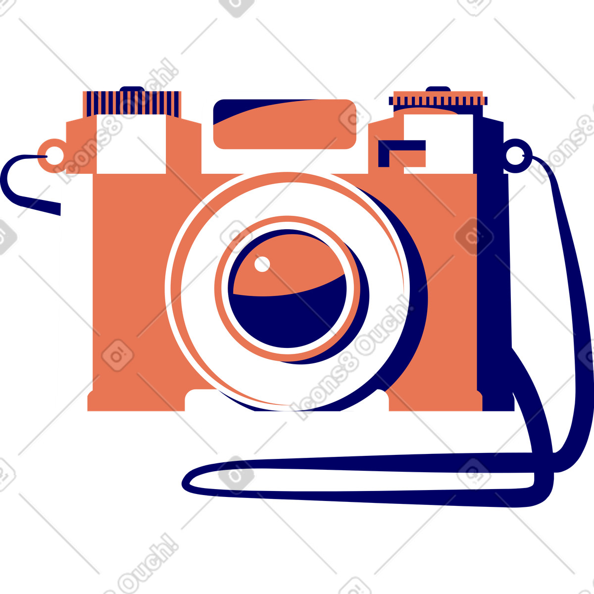Illustration Appareil photo dans le style Lounge à télécharger aux formats PNG, SVG