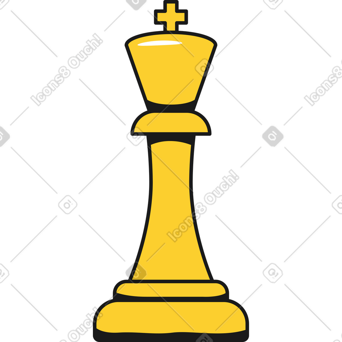 Pezzo degli scacchi illustrazione in stile Taxi scarica in PNG, SVG