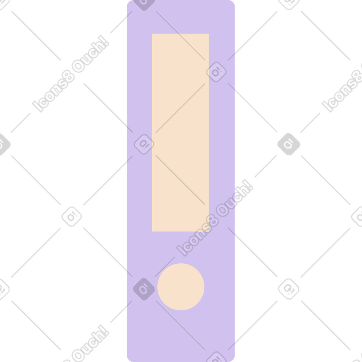 Ilustración Carpeta de pie en posición vertical estilo Folks a descargar PNG y SVG