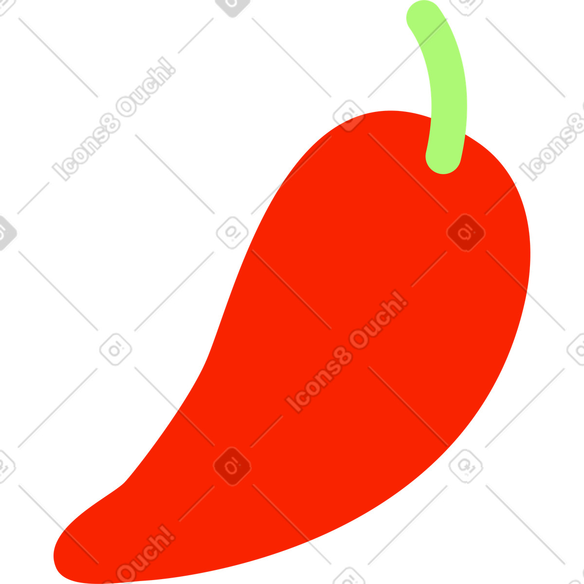 Ilustración Pimienta en estilo Giggle a descargar en PNG y SVG