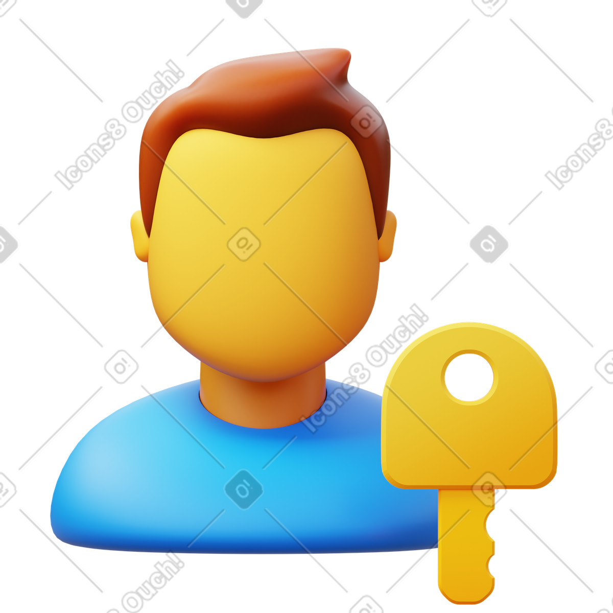 Ilustração de Landlord em no estilo 3D Fluency para baixar em PNG, SVG