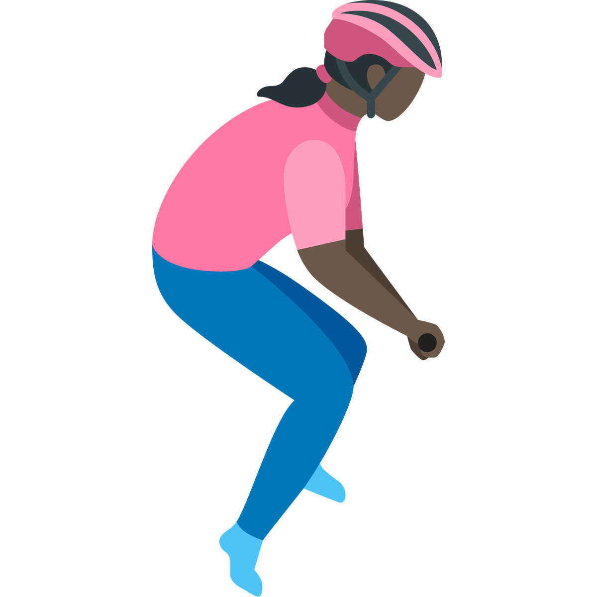 下载 Fogg 风格的 Woman cyclist 插画，支持 PNG、SVG 格式