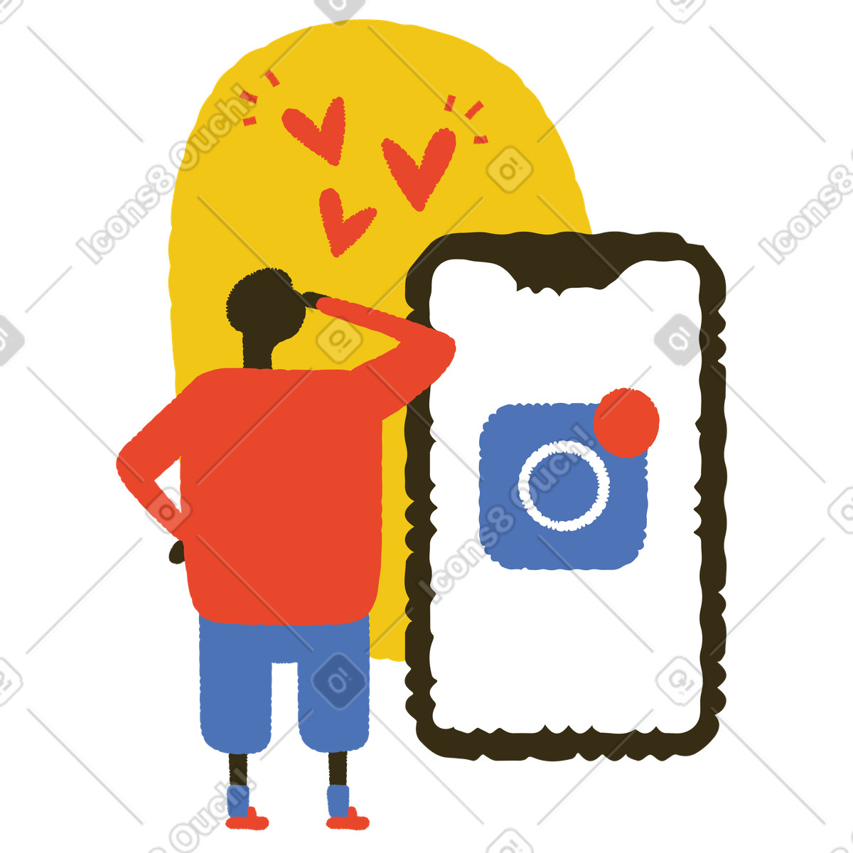 Bermuda スタイルの Instagramはいいね のイラストをPNG、SVG形式でダウンロード
