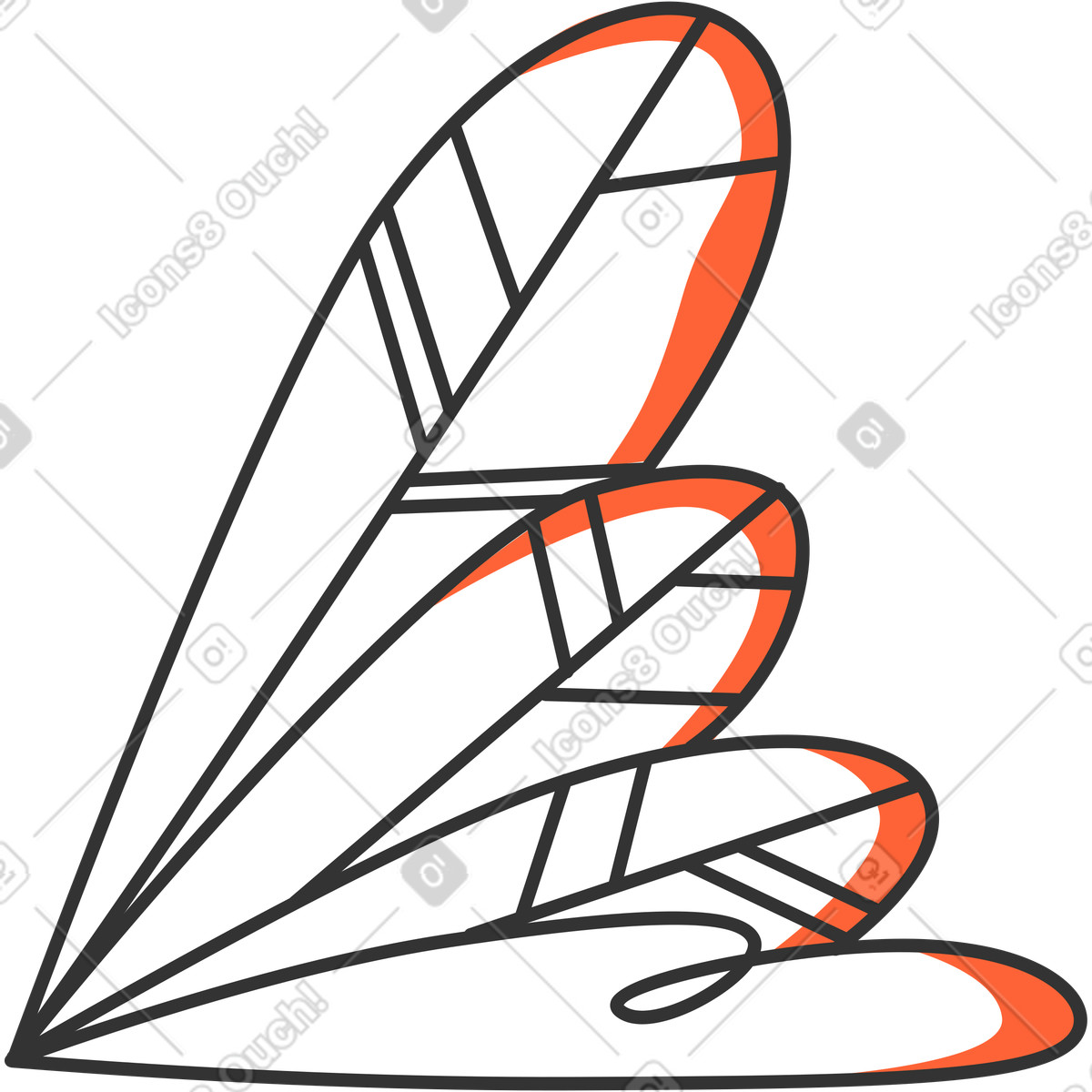 Иллюстрация Листья в стиле Crayon — скачать в форматах PNG, SVG