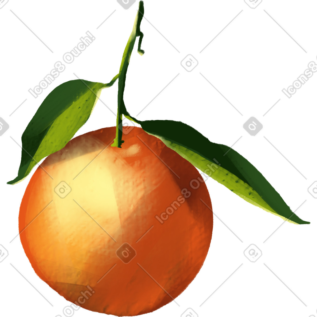 Ilustração de Mandarin em no estilo Sunday para baixar em PNG, SVG