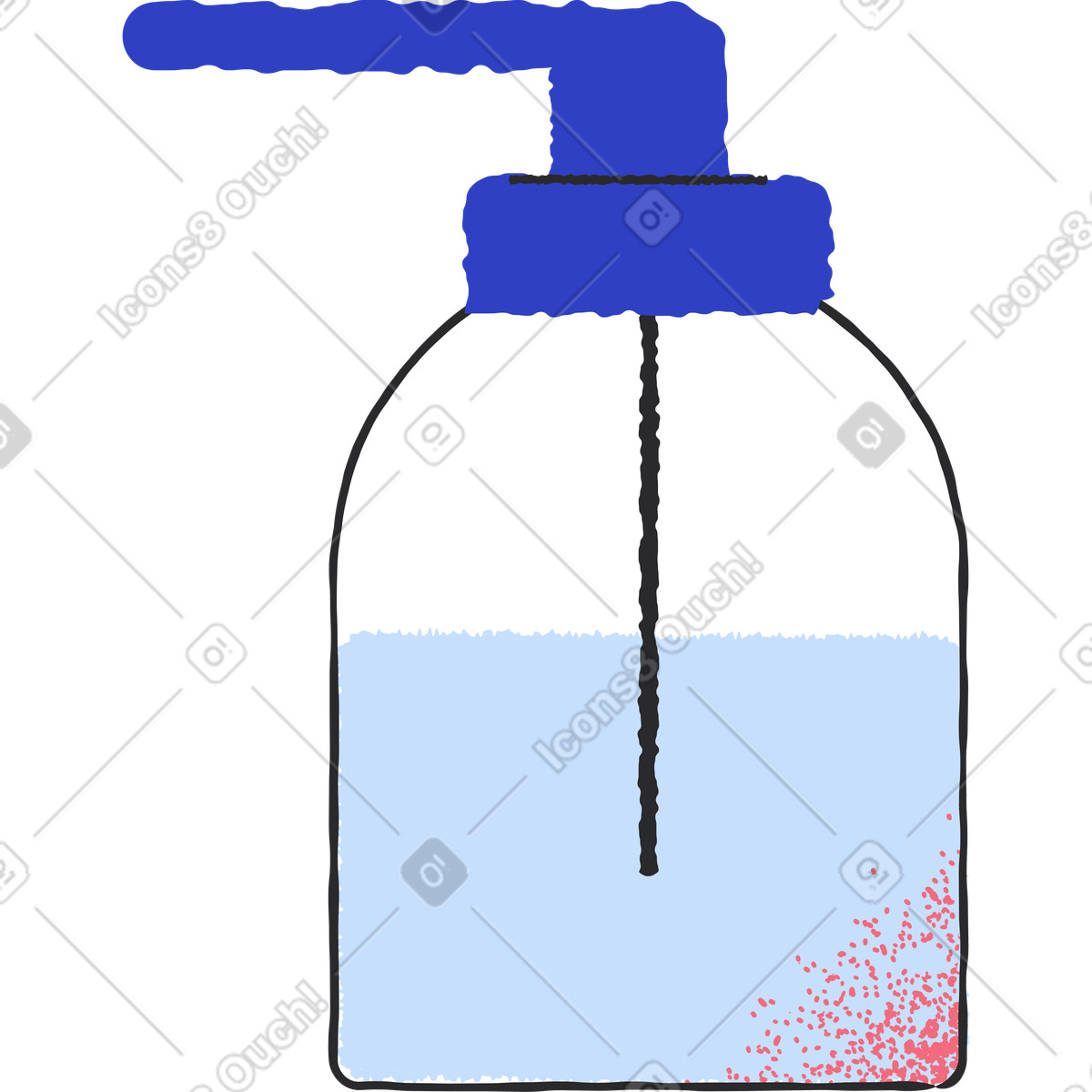 Antiseptikum-Illustration im Pablo-Stil als Download in PNG, SVG