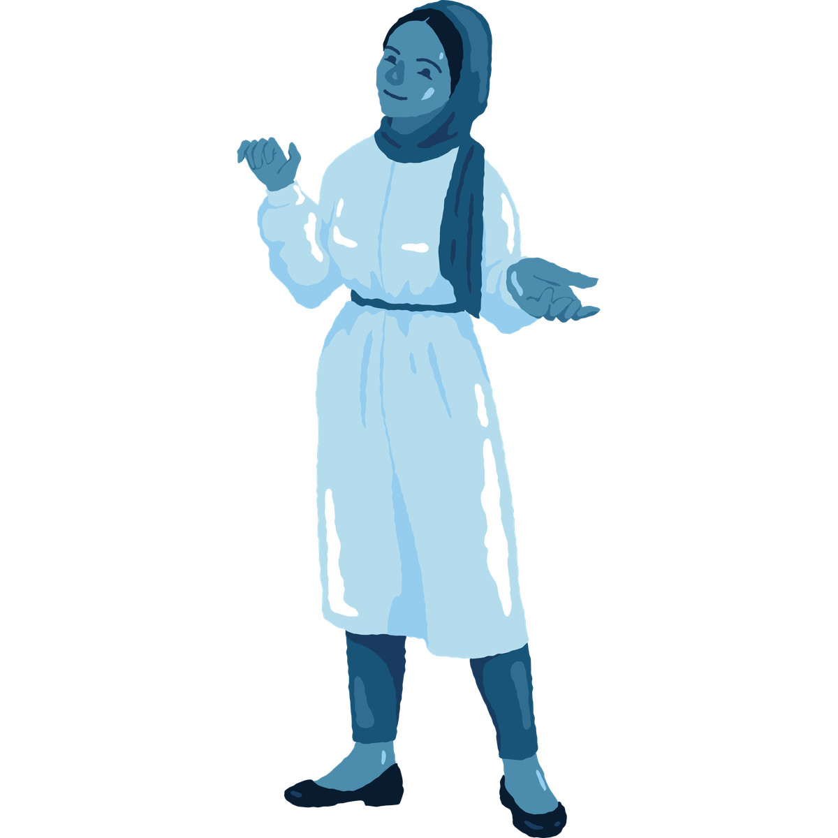 Illustration Islam girl dans le style Cherry à télécharger aux formats PNG, SVG