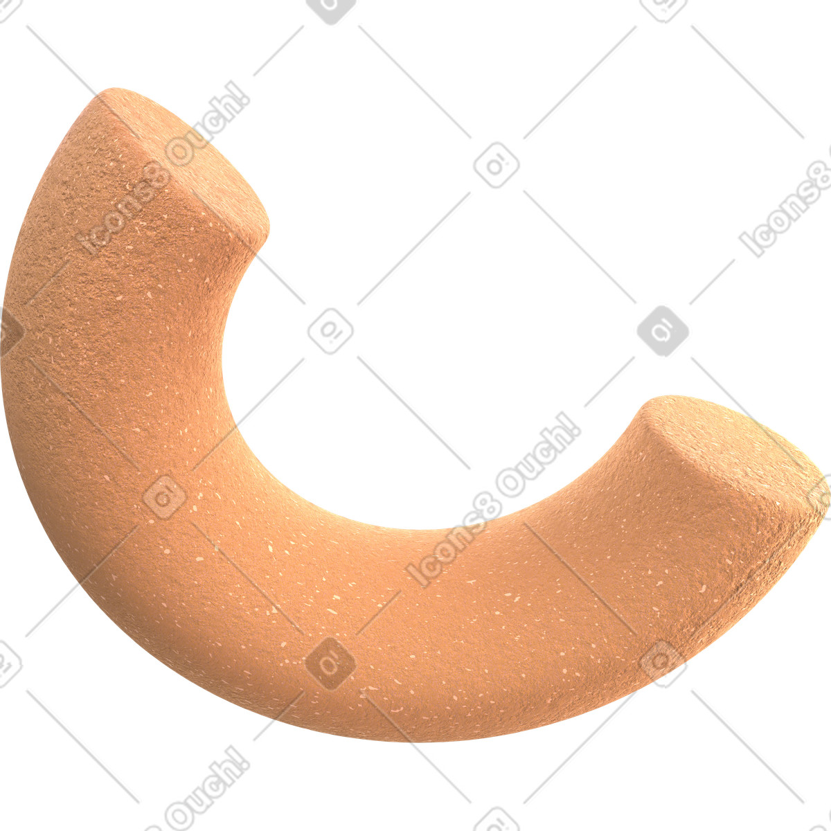Ilustración Toro con textura de piedra en estilo 3D Glassy a descargar en PNG y SVG