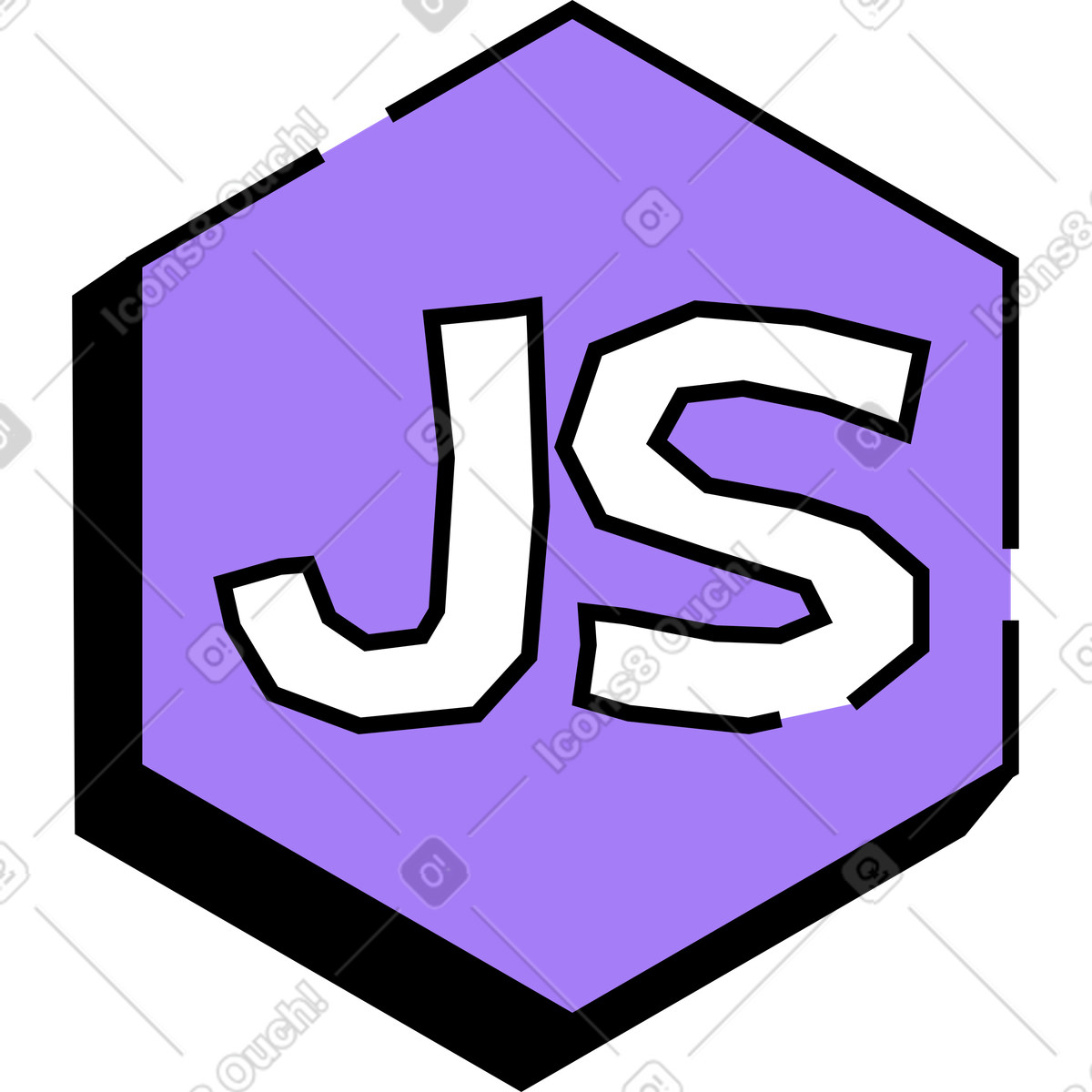 Ilustração de Ícone javascript em PNG e SVG