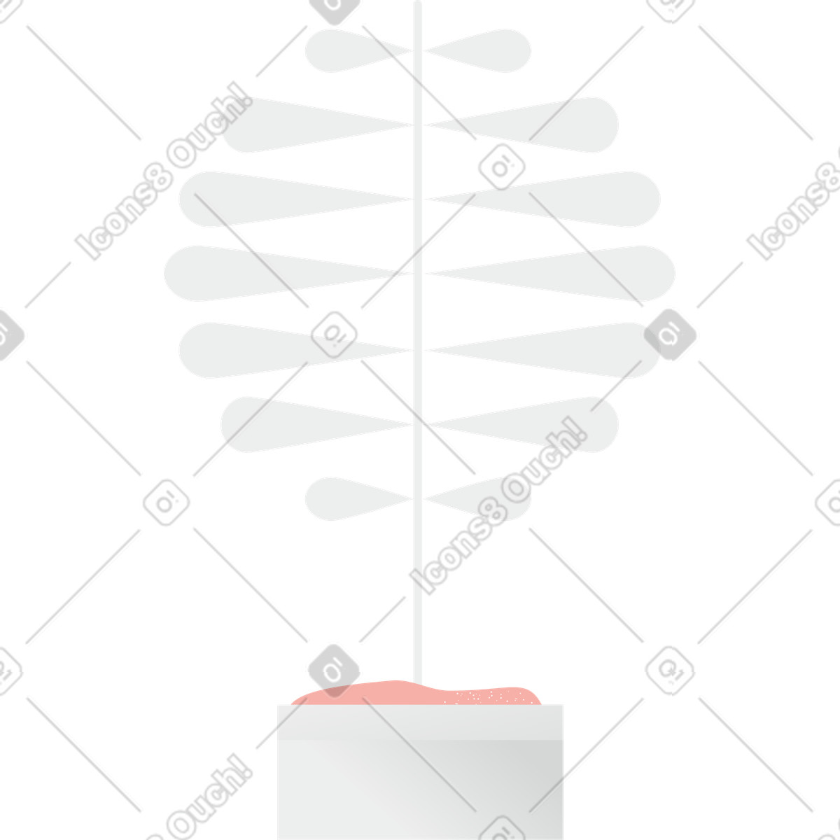 Ilustração de Árvore em no estilo Clip para baixar em PNG, SVG