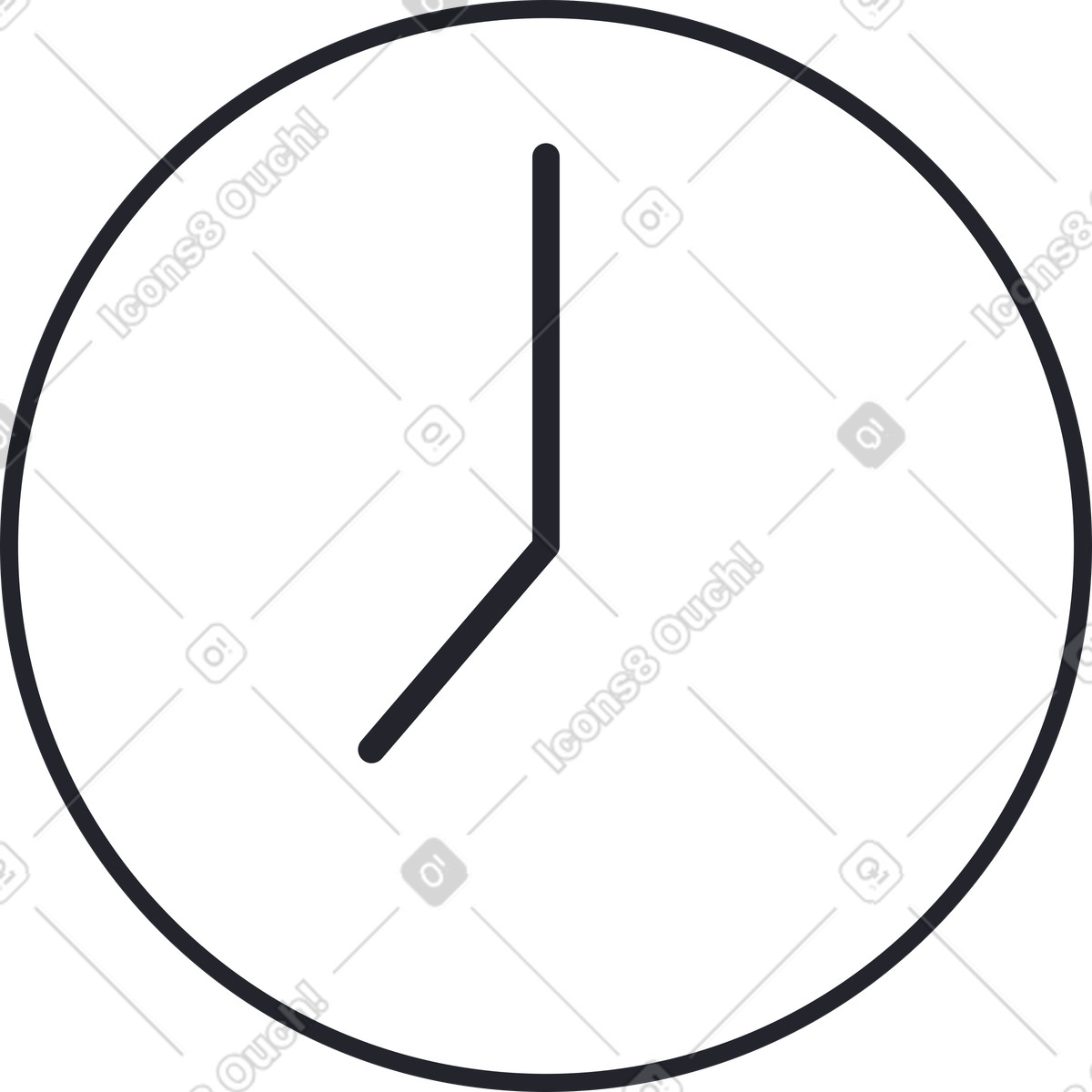 下载 Grapy 风格的 七点钟 插画，支持 PNG、SVG 格式