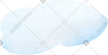 Small blue cloud PNG, SVG