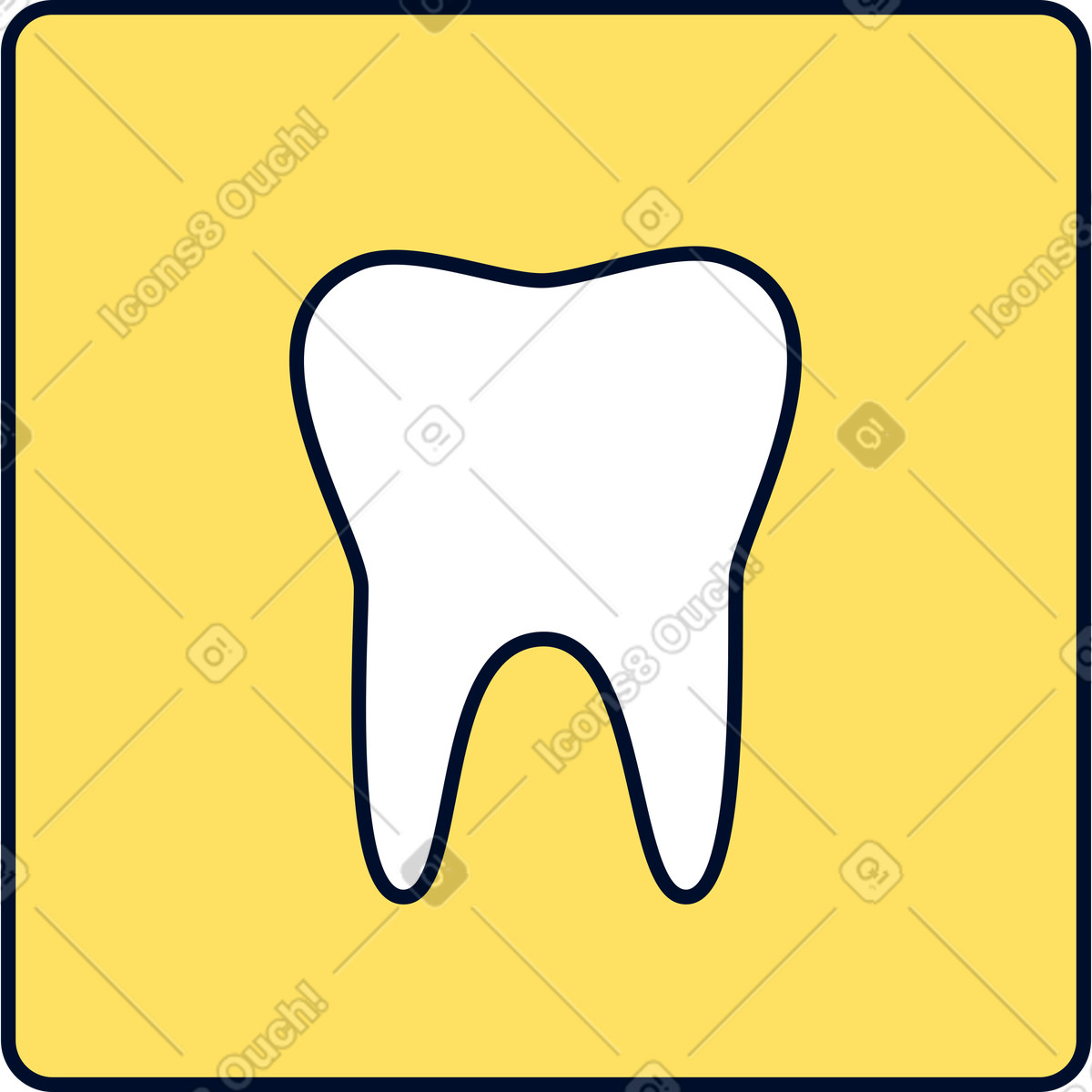 Ilustração de Dente em no estilo Teal para baixar em PNG, SVG