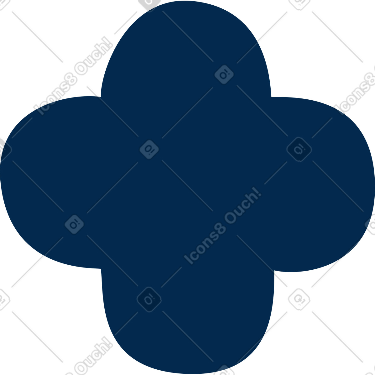 Quadrifoglio illustrazione in stile Flame scarica in PNG, SVG