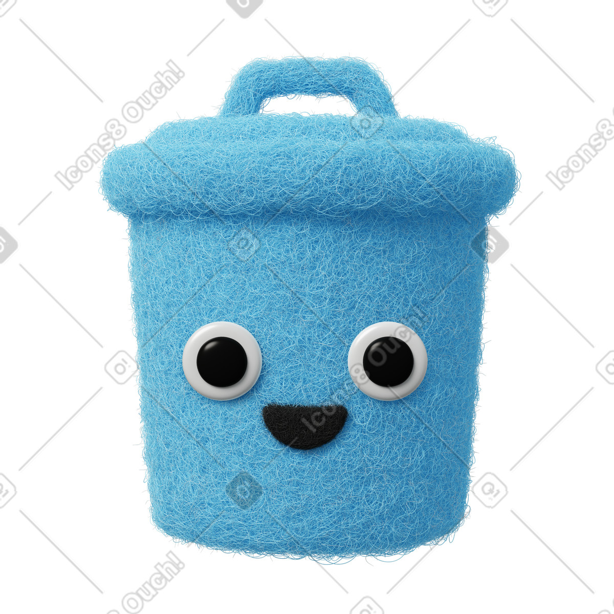 Delete icon illustration in Fuzzy style download in PNG, SVG