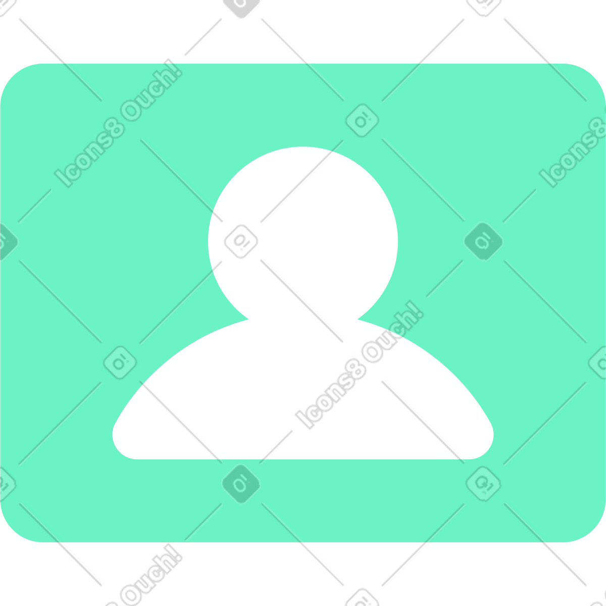 Icono de usuario verde illustration in Lucent style download in PNG, SVG